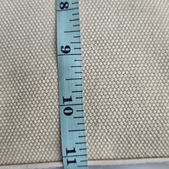 Tory Burch Jane Beige Canvas Leather Purse Tote Handbag Satchel Tan White Logo - Picture 10 of 16